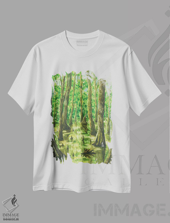 تیشرت طرح دار پارک ملی کنگاری، مدیوم اثر آلکسی دیمیتریویچ شمیروف | فروشگاه ایماژ