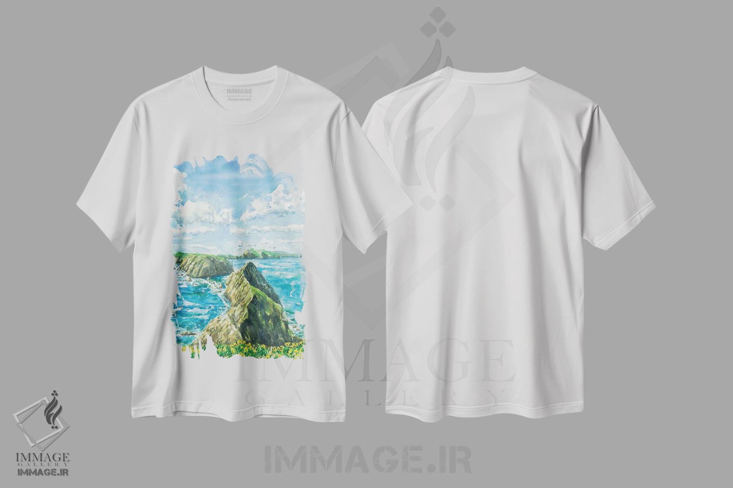 تیشرت طرح دار پارک ملی جزایر چنل، مدیوم اثر آلکسی دیمیتریویچ شمیروف | immage.ir
