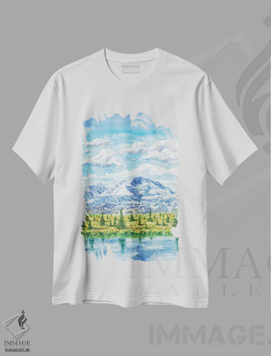 تیشرت طرح دار پارک ملی دنالی، مدیوم اثر آلکسی دیمیتریویچ شمیروف | فروشگاه ایماژ