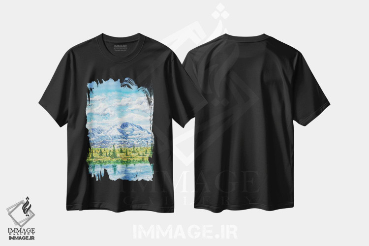 تیشرت طرح دار پارک ملی دنالی، مدیوم اثر آلکسی دیمیتریویچ شمیروف | immage.ir