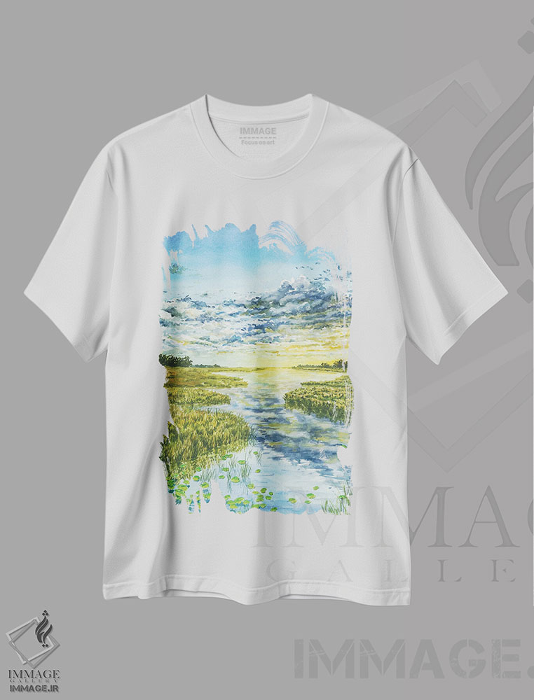 تیشرت طرح دار پارک ملی اورگلیدز، مدیوم اثر آلکسی دیمیتریویچ شمیروف | فروشگاه ایماژ