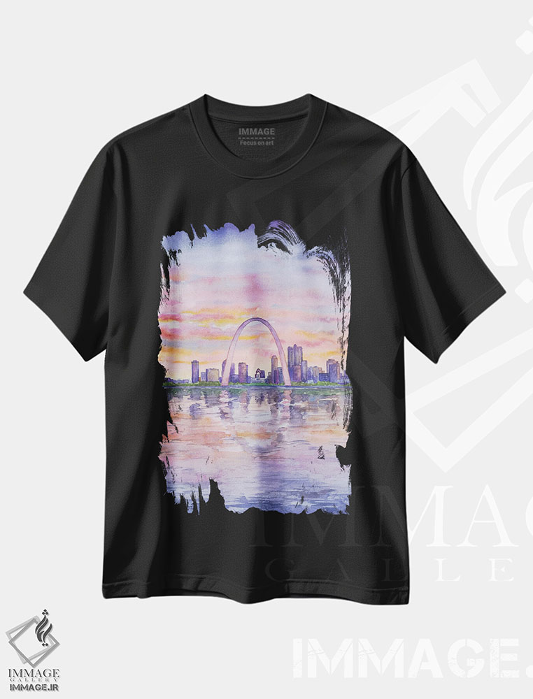 تیشرت طرح دار پارک ملی گیت وی آرچ، مدیوم اثر آلکسی دیمیتریویچ شمیروف | immage.ir