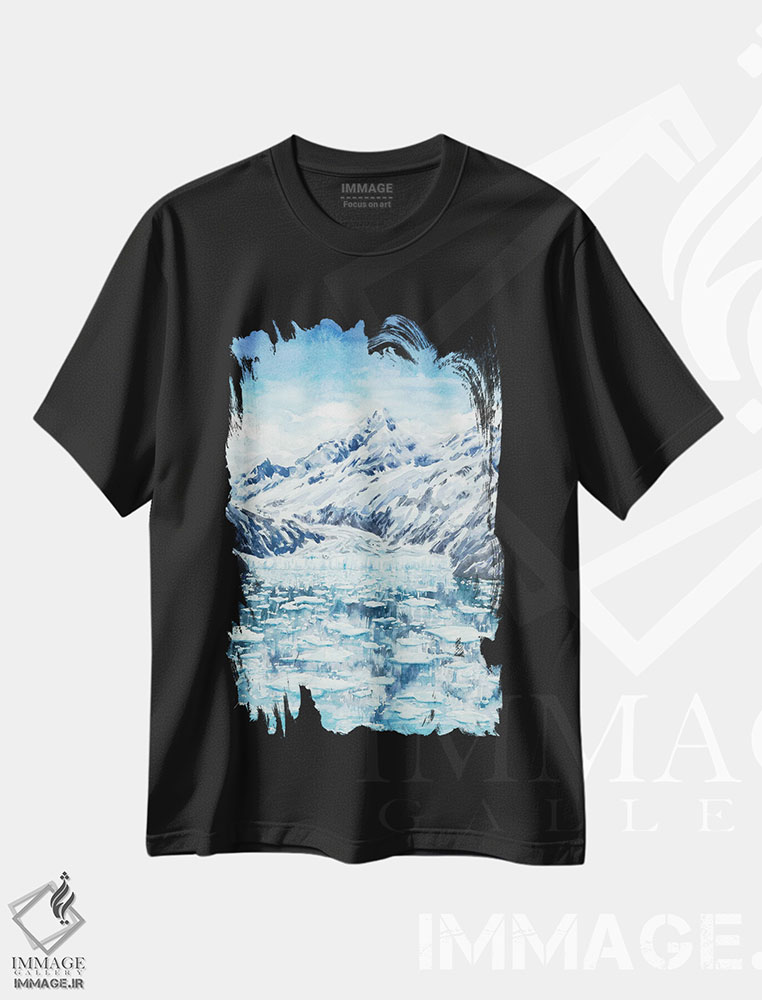 تیشرت طرح دار پارک ملی خلیج یخچالی، مدیوم اثر آلکسی دیمیتریویچ شمیروف | immage.ir