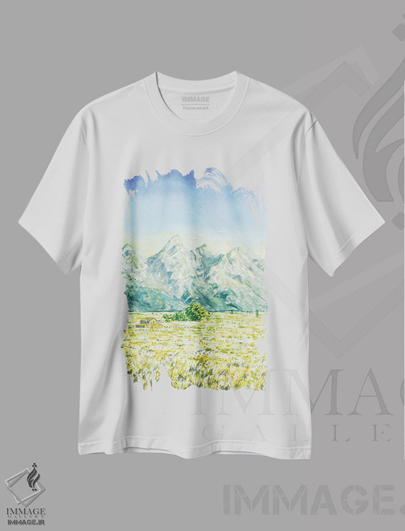 تیشرت طرح دار پارک ملی گرند تیتون، مدیوم اثر آلکسی دیمیتریویچ شمیروف | فروشگاه ایماژ