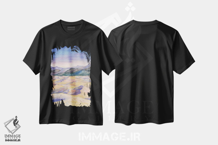 تیشرت طرح دار پارک ملی تپه های شنی بزرگ، مدیوم اثر آلکسی دیمیتریویچ شمیروف | فروشگاه ایماژ