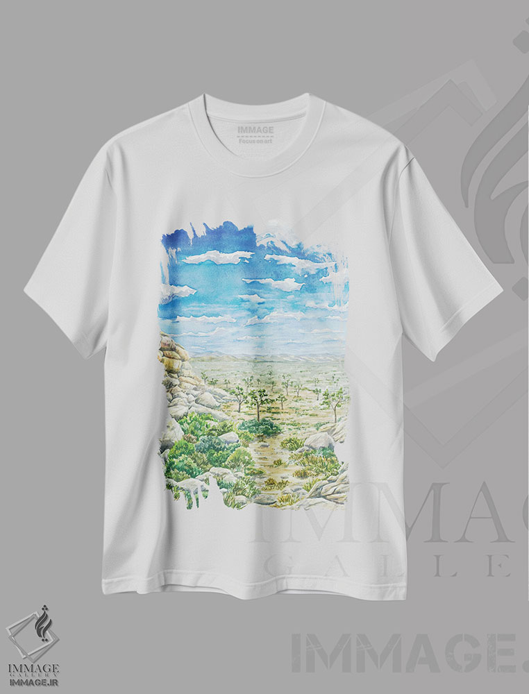 تیشرت طرح دار پارک ملی جاشوا تری، مدیوم اثر آلکسی دیمیتریویچ شمیروف | immage.ir