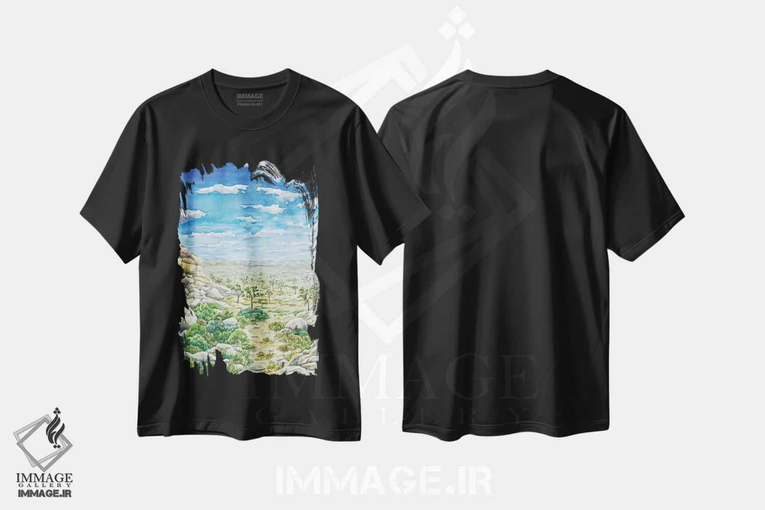 تیشرت طرح دار پارک ملی جاشوا تری، مدیوم اثر آلکسی دیمیتریویچ شمیروف | فروشگاه ایماژ