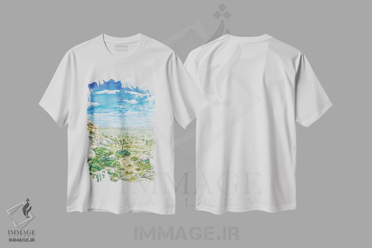 تیشرت طرح دار پارک ملی جاشوا تری، مدیوم اثر آلکسی دیمیتریویچ شمیروف | immage.ir