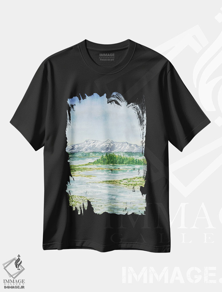 تیشرت طرح دار پارک ملی کاتمای، مدیوم اثر آلکسی دیمیتریویچ شمیروف | فروشگاه ایماژ