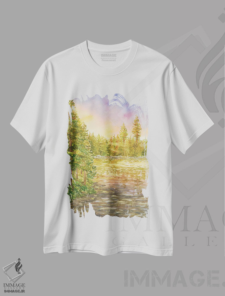 تیشرت طرح دار پارک ملی درختان سرخ، مدیوم اثر آلکسی دیمیتریویچ شمیروف | immage.ir