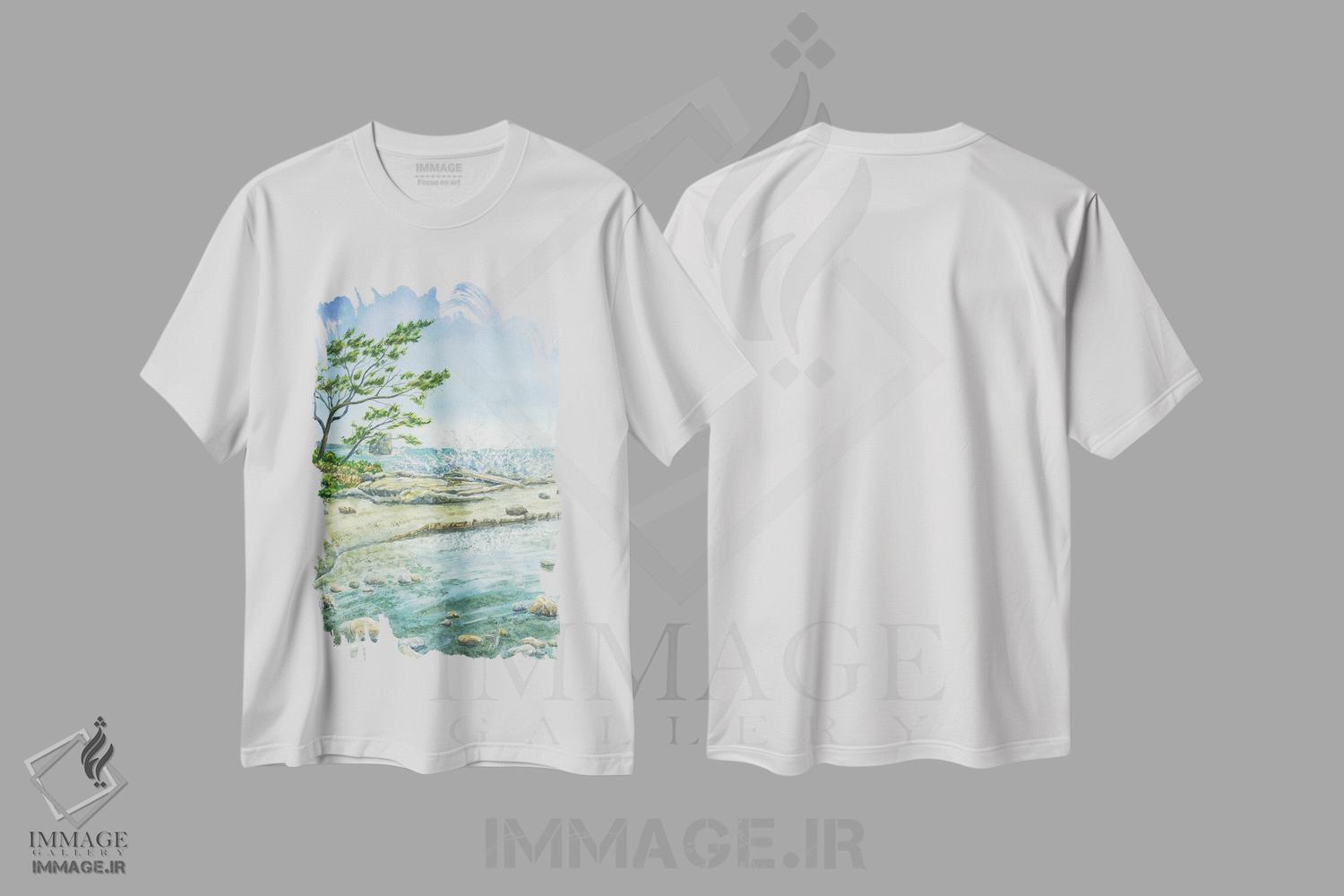 تیشرت طرح دار پارک ملی المپیک، مدیوم اثر آلکسی دیمیتریویچ شمیروف | immage.ir