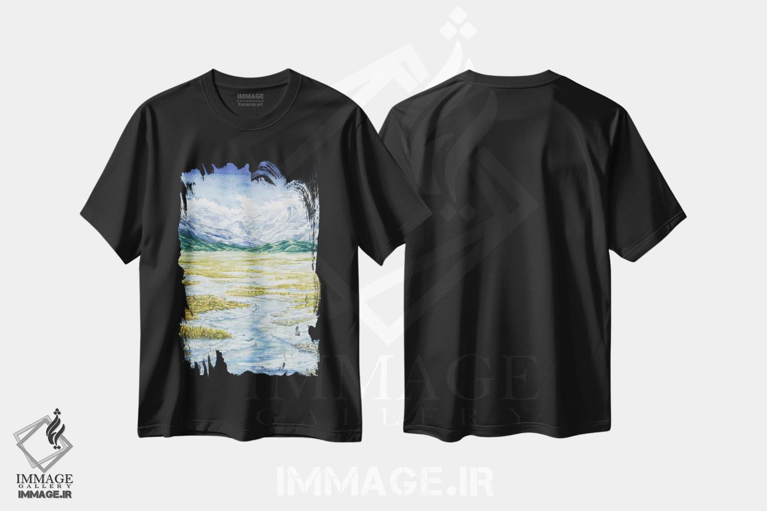 تیشرت طرح دار پارک ملی راکی ماونتین، مدیوم اثر آلکسی دیمیتریویچ شمیروف | فروشگاه ایماژ
