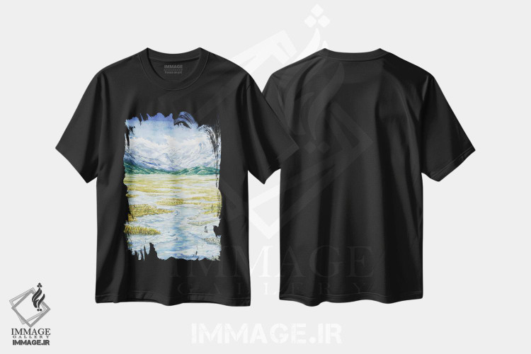تیشرت طرح دار پارک ملی راکی ماونتین، مدیوم اثر آلکسی دیمیتریویچ شمیروف | فروشگاه ایماژ