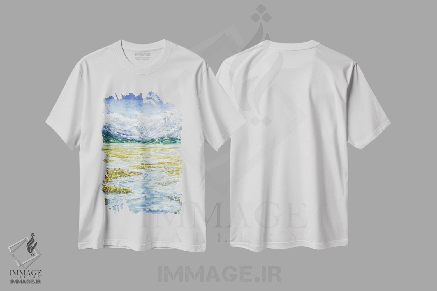 تیشرت طرح دار پارک ملی راکی ماونتین، مدیوم اثر آلکسی دیمیتریویچ شمیروف | immage.ir