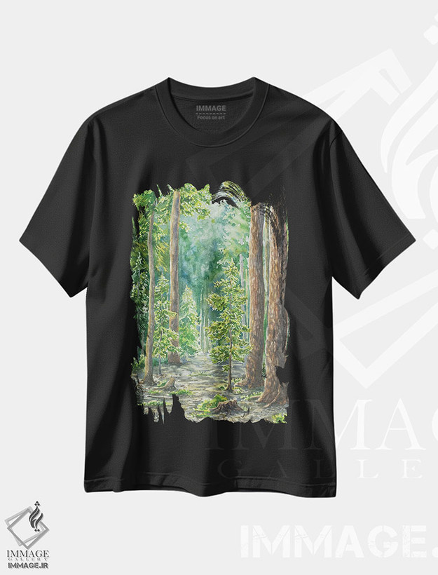 تیشرت طرح دار پارک ملی سکویا، مدیوم اثر آلکسی دیمیتریویچ شمیروف | فروشگاه ایماژ