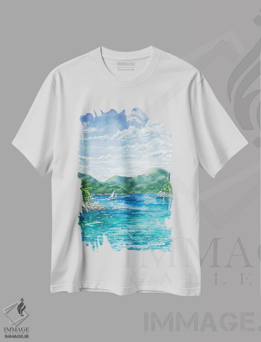 تیشرت طرح دار پارک ملی ویرجین آیلندز، مدیوم اثر آلکسی دیمیتریویچ شمیروف | فروشگاه ایماژ