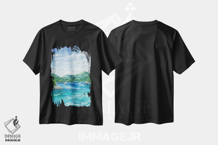 تیشرت طرح دار پارک ملی ویرجین آیلندز، مدیوم اثر آلکسی دیمیتریویچ شمیروف | immage.ir
