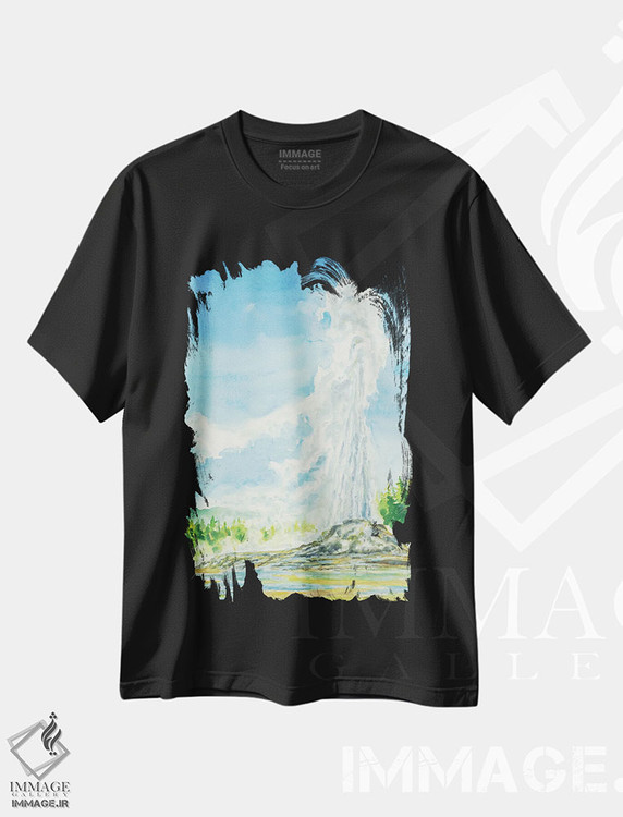 تیشرت طرح دار پارک ملی یلوستون اثر آلکسی دیمیتریویچ شمیروف | immage.ir