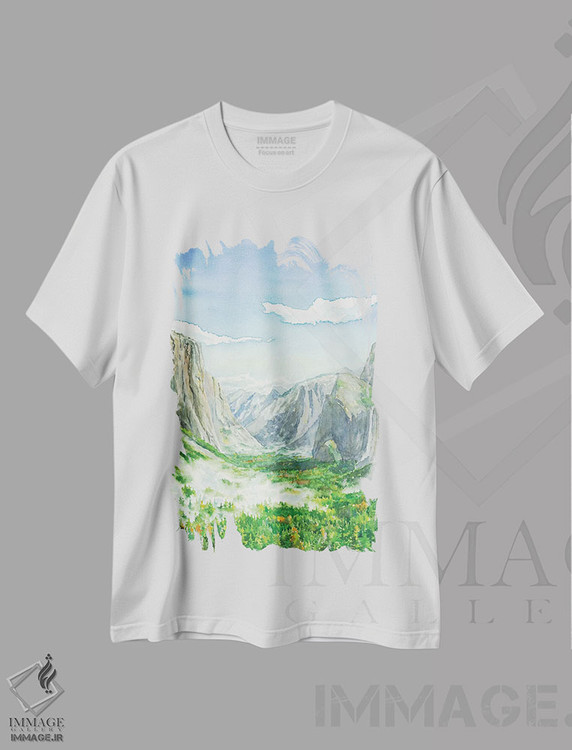 تیشرت طرح دار پارک ملی یوسمیتی، مدیوم اثر آلکسی دیمیتریویچ شمیروف | immage.ir