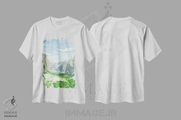 تیشرت طرح دار پارک ملی یوسمیتی، مدیوم اثر آلکسی دیمیتریویچ شمیروف | immage.ir