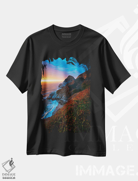 تیشرت طرح دار سقوط نمایشی، مدیوم اثر الکساندر اسلاوتسکی | فروشگاه ایماژ