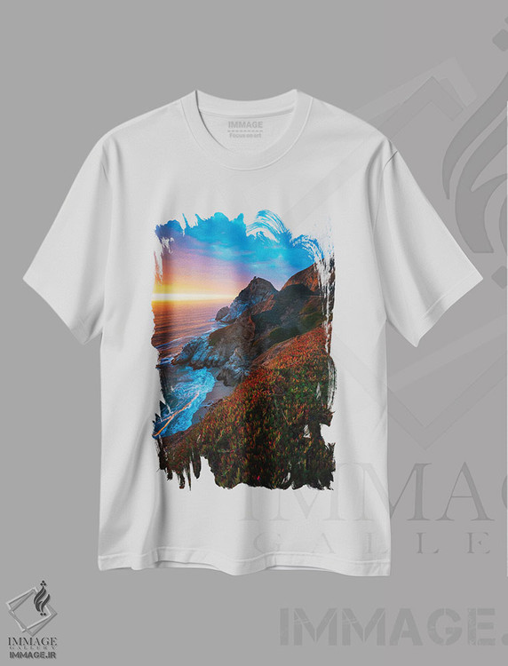 تیشرت طرح دار سقوط نمایشی، مدیوم اثر الکساندر اسلاوتسکی | immage.ir