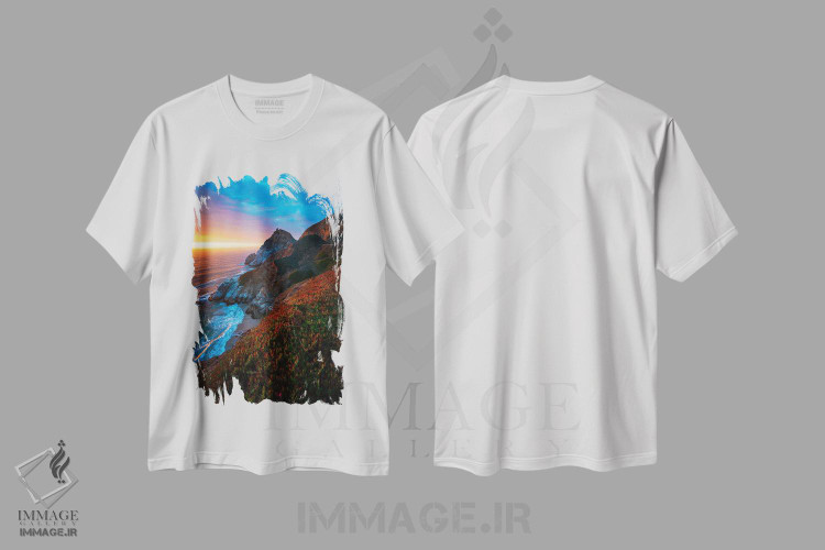 تیشرت طرح دار سقوط نمایشی، مدیوم اثر الکساندر اسلاوتسکی | immage.ir