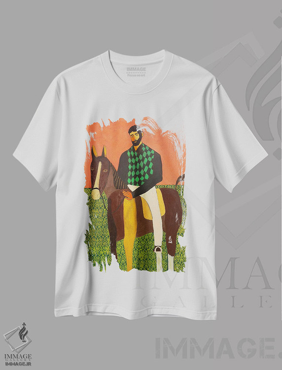 تیشرت طرح دار سوارکار، هنر فاخر معاصر اثر الکس وینگز | immage.ir