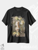 تیشرت طرح دار رز نیم سایه، هنر فاخر معاصر اثر الکس کلی | فروشگاه ایماژ