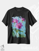 تیشرت طرح دار سه تایی رز صورتی، هنر فاخر معاصر اثر الکس کلی | فروشگاه ایماژ
