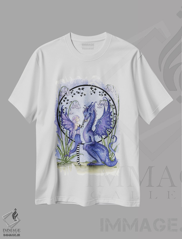تیشرت طرح دار با هم، دست نقاشی و طراحی دستی اثر امی براون | immage.ir
