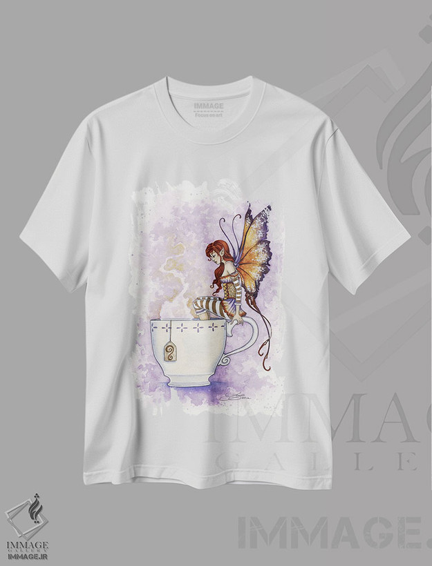 تیشرت طرح دار پنجه های گرم، دست نقاشی و طراحی دستی اثر امی براون | فروشگاه ایماژ