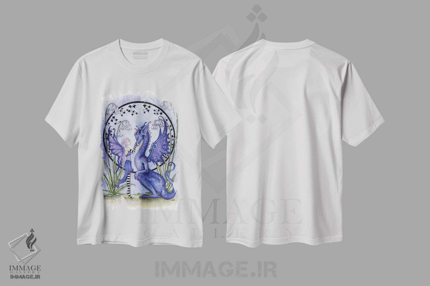 تیشرت طرح دار با هم، دست نقاشی و طراحی دستی اثر امی براون | immage.ir