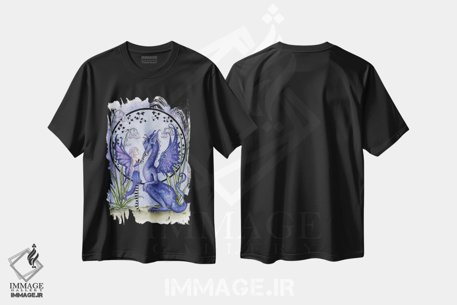تیشرت طرح دار با هم، دست نقاشی و طراحی دستی اثر امی براون | فروشگاه ایماژ