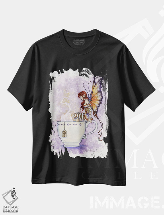 تیشرت طرح دار پنجه های گرم، دست نقاشی و طراحی دستی اثر امی براون | immage.ir