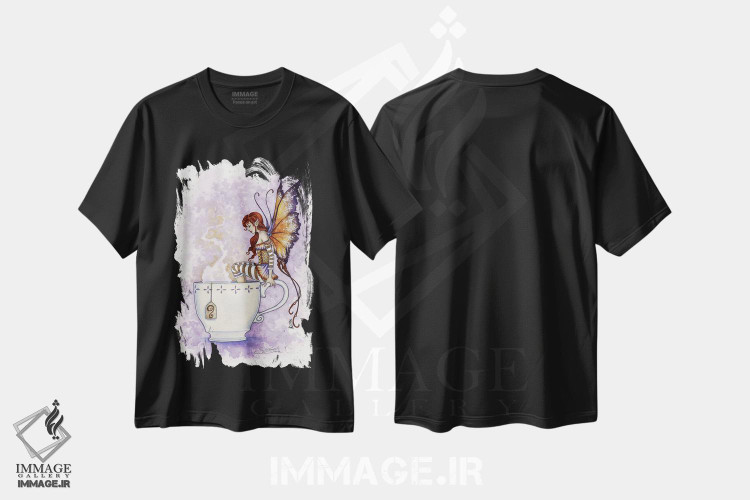 تیشرت طرح دار پنجه های گرم، دست نقاشی و طراحی دستی اثر امی براون | immage.ir