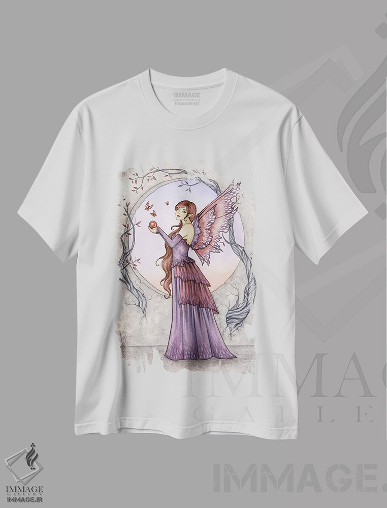 تیشرت طرح دار افسون ظریف، دکوراسیون جایگزین اثر امی براون | immage.ir