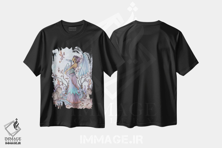 تیشرت طرح دار نگهبان اژدها، دکوراسیون جایگزین اثر امی براون | فروشگاه ایماژ