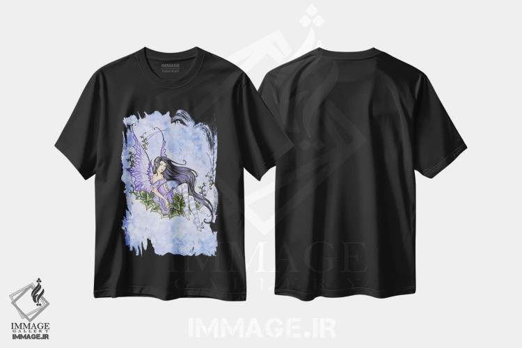 تیشرت طرح دار ماه پیچک، دکوراسیون جایگزین اثر امی براون | فروشگاه ایماژ