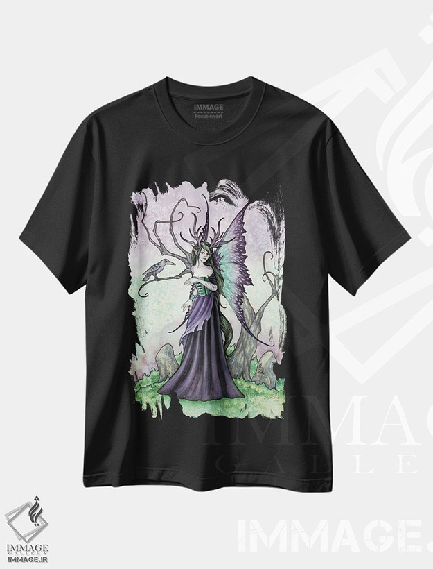 تیشرت طرح دار رازهای زاغ، دکوراسیون جایگزین اثر امی براون | فروشگاه ایماژ