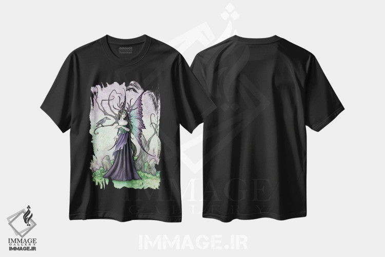 تیشرت طرح دار رازهای زاغ، دکوراسیون جایگزین اثر امی براون | فروشگاه ایماژ