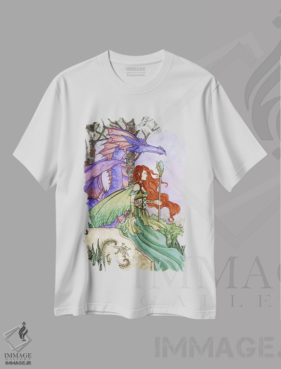 تیشرت طرح دار سفر، دکوراسیون جایگزین اثر امی براون | فروشگاه ایماژ