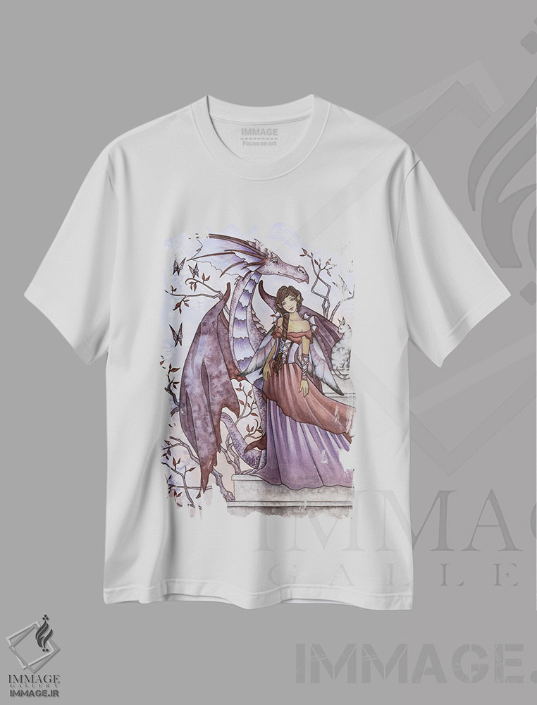 تیشرت طرح دار ملاقات با پروانه ها، دکوراسیون جایگزین اثر امی براون | فروشگاه ایماژ