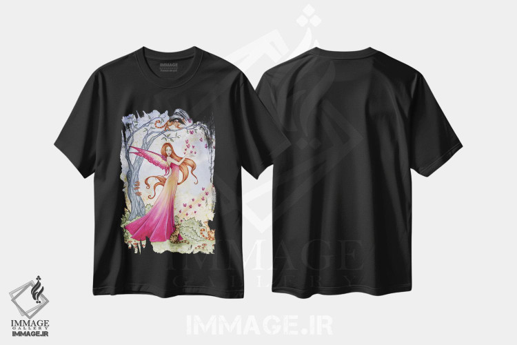 تیشرت طرح دار جادوی پروانه، مدیوم اثر امی براون | immage.ir