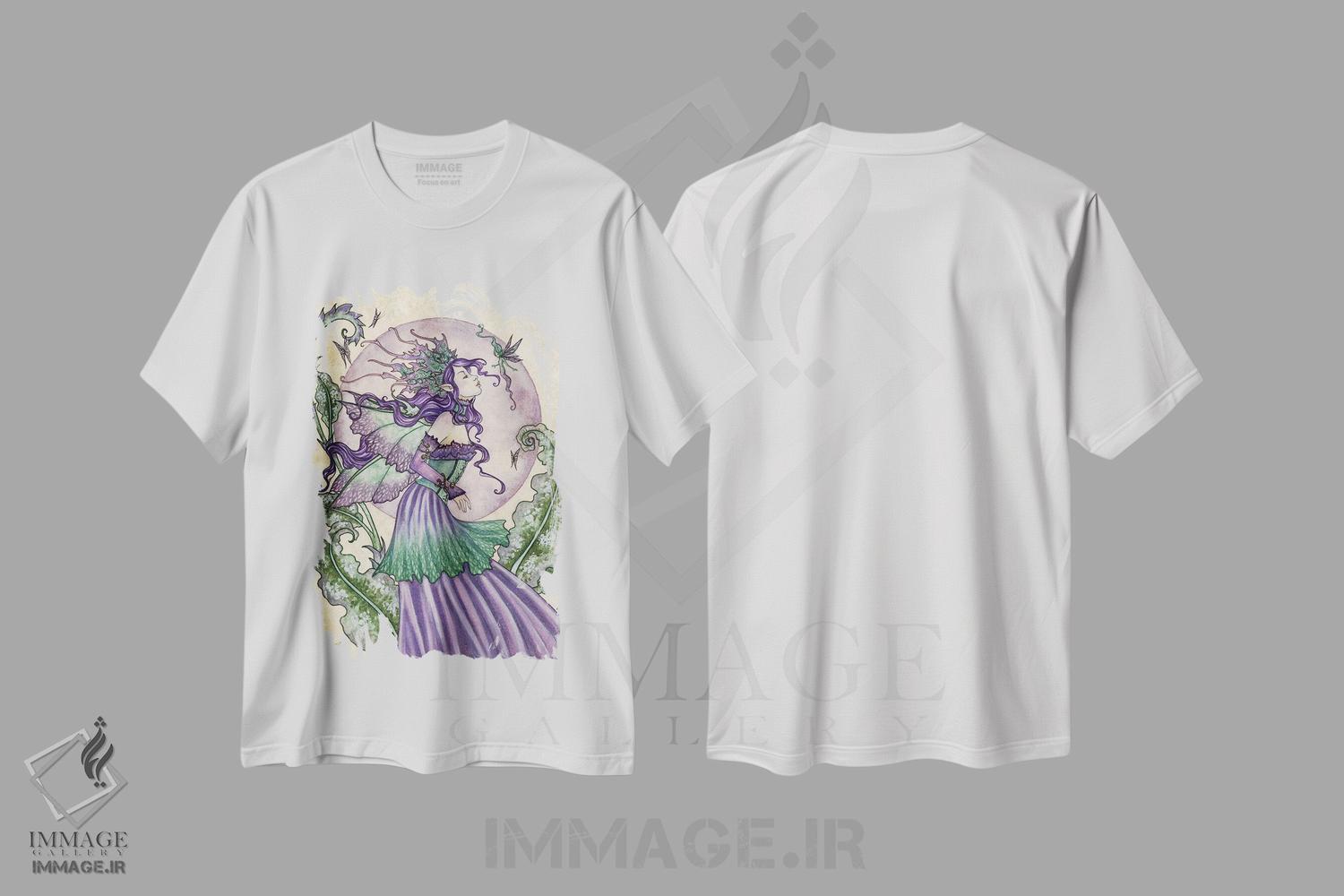 تیشرت طرح دار شایعه پراکنی پری کوچولو، مدیوم اثر امی براون | فروشگاه ایماژ