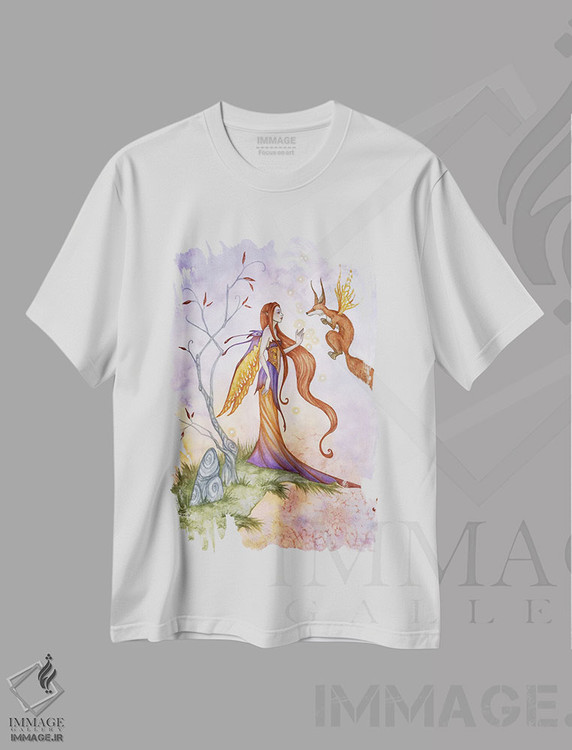 تیشرت طرح دار درودها ۲۰۱۸، مدیوم اثر امی براون | فروشگاه ایماژ