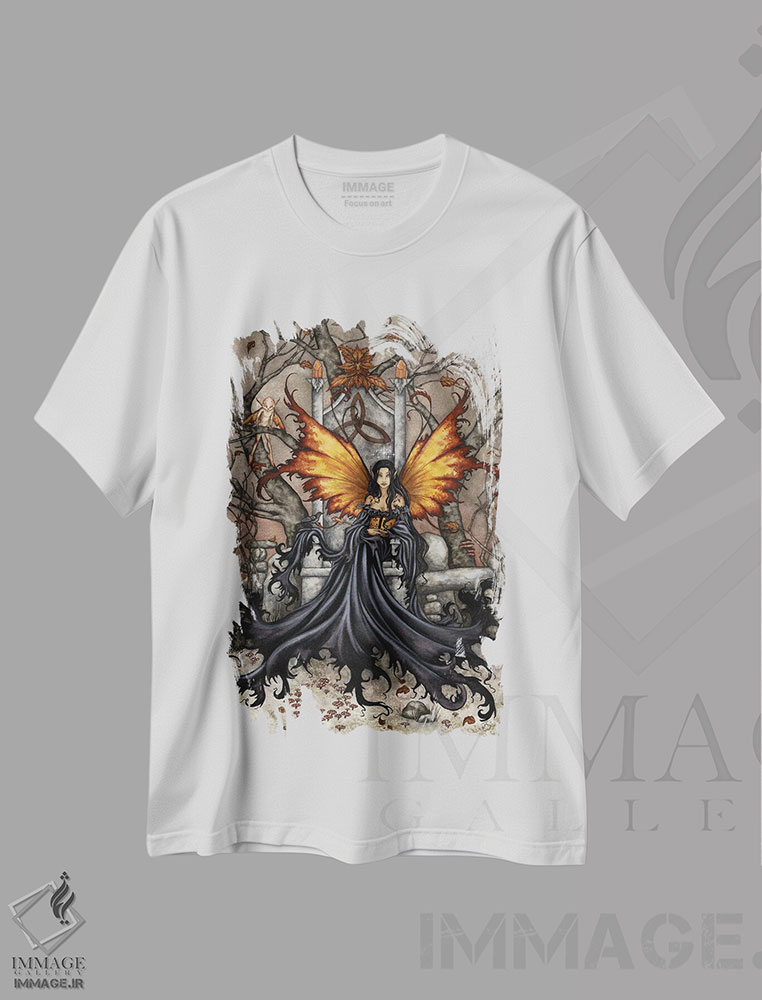 تیشرت طرح دار ملکه مب، مدیوم اثر امی براون | فروشگاه ایماژ