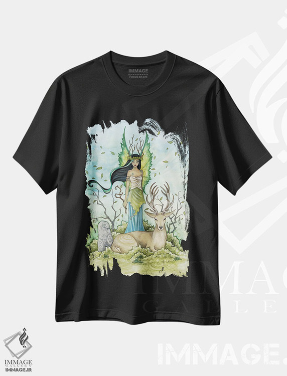 تیشرت طرح دار داستان هایی بر باد، مدیوم اثر امی براون | فروشگاه ایماژ