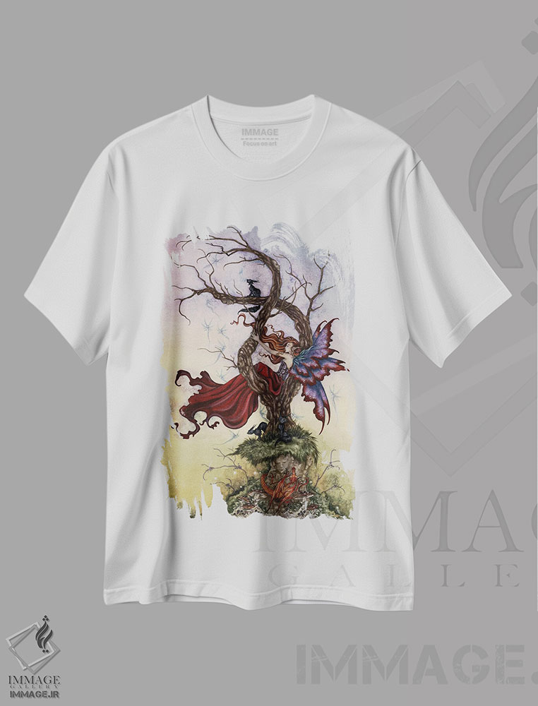 تیشرت طرح دار چه رؤیاهایی خواهند آمد، مدیوم اثر امی براون | immage.ir