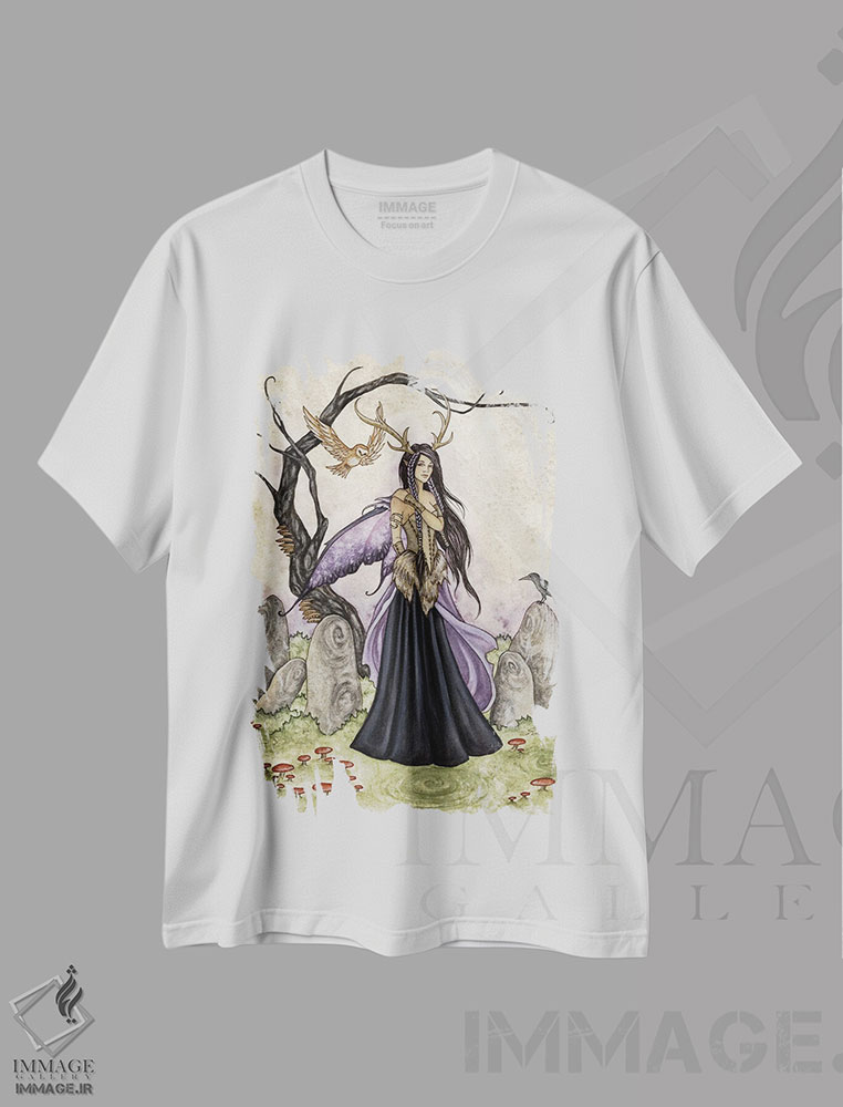 تیشرت طرح دار خرد، مدیوم اثر امی براون | فروشگاه ایماژ